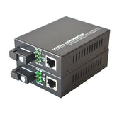Gigabit Ethernet RJ45 Fiber Media Converters, A Pair of 10/100/1000M RJ45 to 1000M Bi-Directional Single-Mode SC Fiber up to 20Km 40km 60Km 80Km 100Km